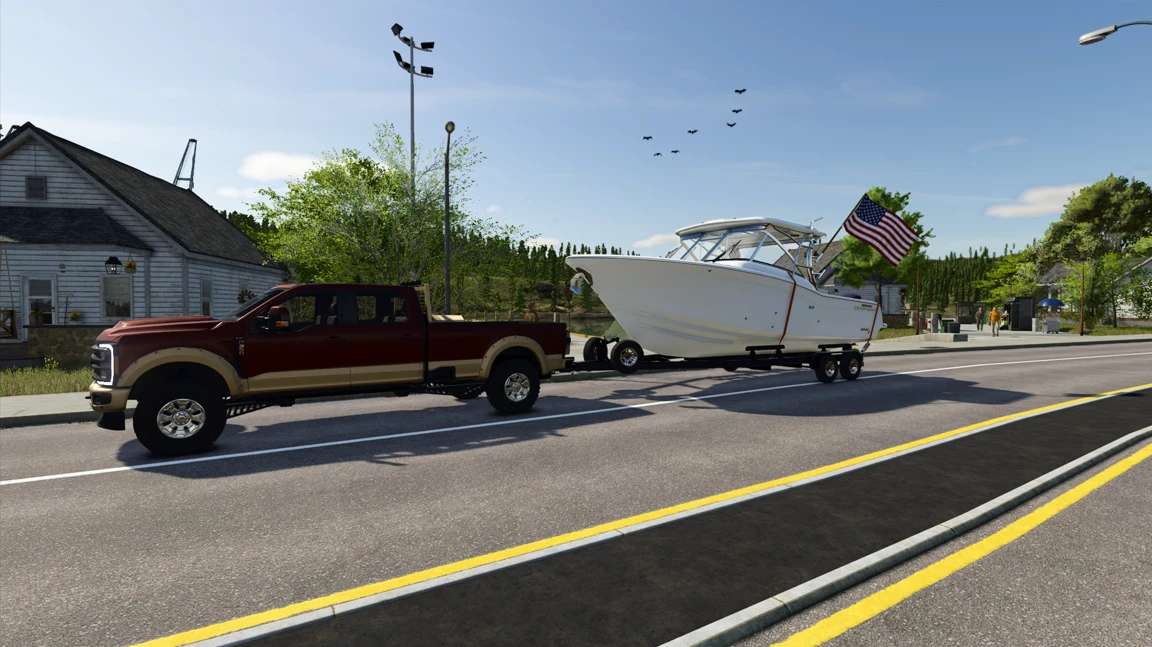 МОД 27FT Grady White Boat v1.0 (1.10.x) ДЛЯ FARMING SIMULATOR 2025