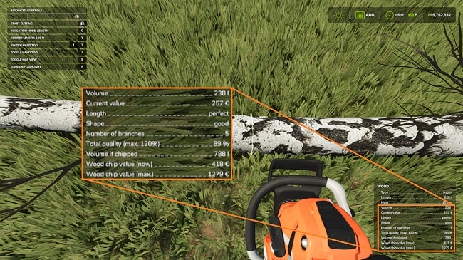 МОД Forestry Helper FS25 v1.0.0.5 (1.13.x) ДЛЯ FARMING SIMULATOR 2025