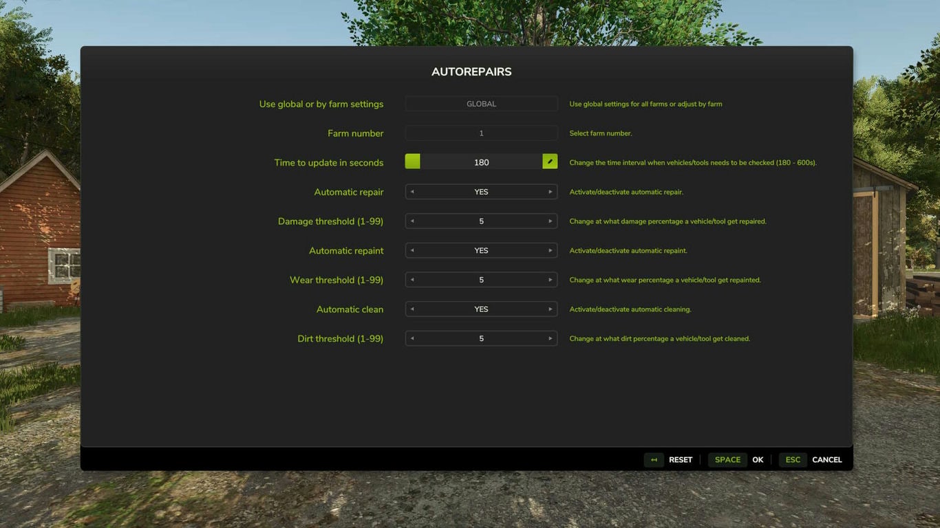 МОД AutoRepairs FS25 v1.0.1.0 (1.13.x) ДЛЯ FARMING SIMULATOR 2025 thumbnail 2
