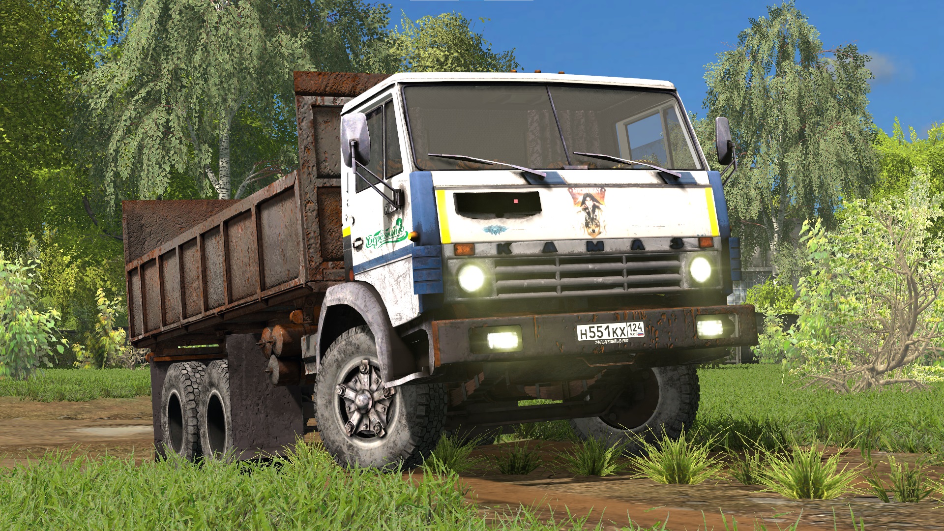 МОД КАМАЗ-55102 V1.1 ДЛЯ FARMING SIMULATOR 2017