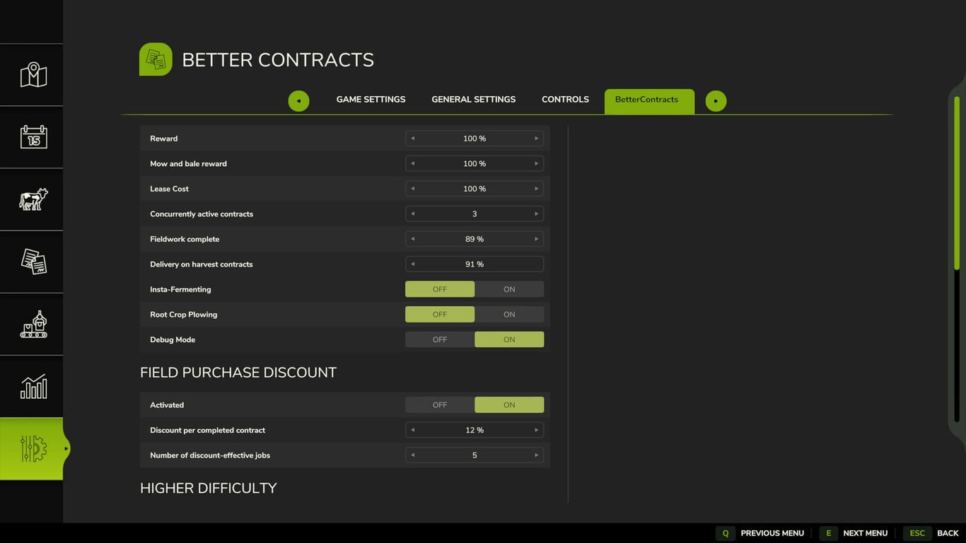Мод Better Contracts FS25 v1.3.0.2 (1.14.x) ДЛЯ FARMING SIMULATOR 2025 thumbnail 3