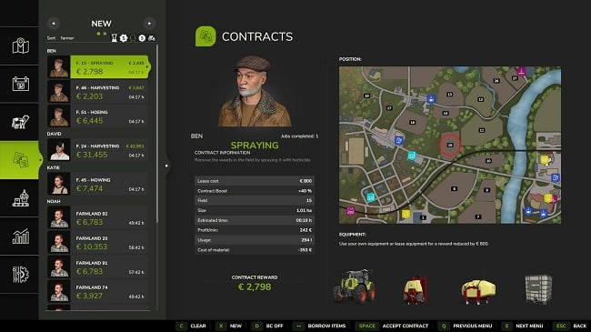 Мод Better Contracts FS25 v1.3.0.2 (1.14.x) ДЛЯ FARMING SIMULATOR 2025