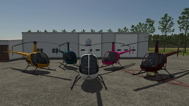 Мод Robinson R22 FS25 v1.0.0.0 (1.15.x) ДЛЯ FARMING SIMULATOR 2025