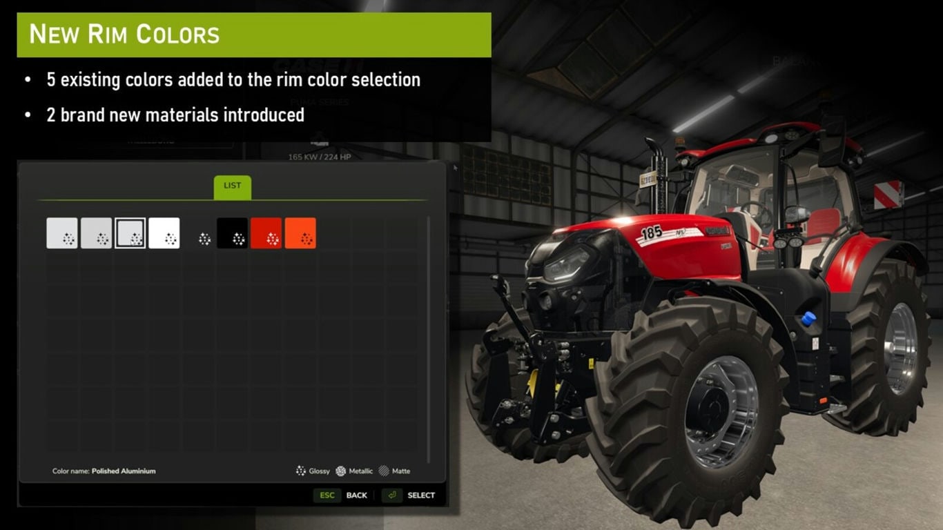 Мод Enhanced Color Selection FS25 v1.0.0.0 (1.16.x) ДЛЯ FARMING SIMULATOR 2025 thumbnail 2