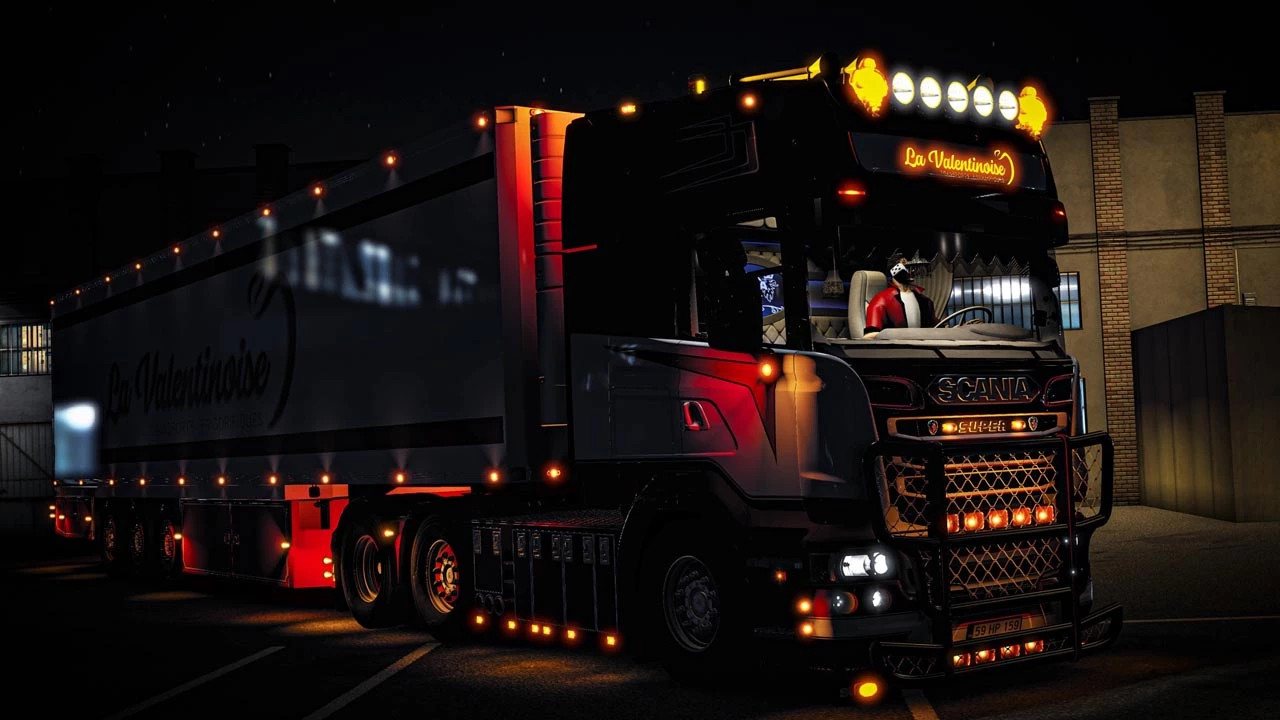 МОД Scania 6 Series R500-V8 + trailer v1.2 ДЛЯ EURO TRUCK SIMULATOR 2 thumbnail 2