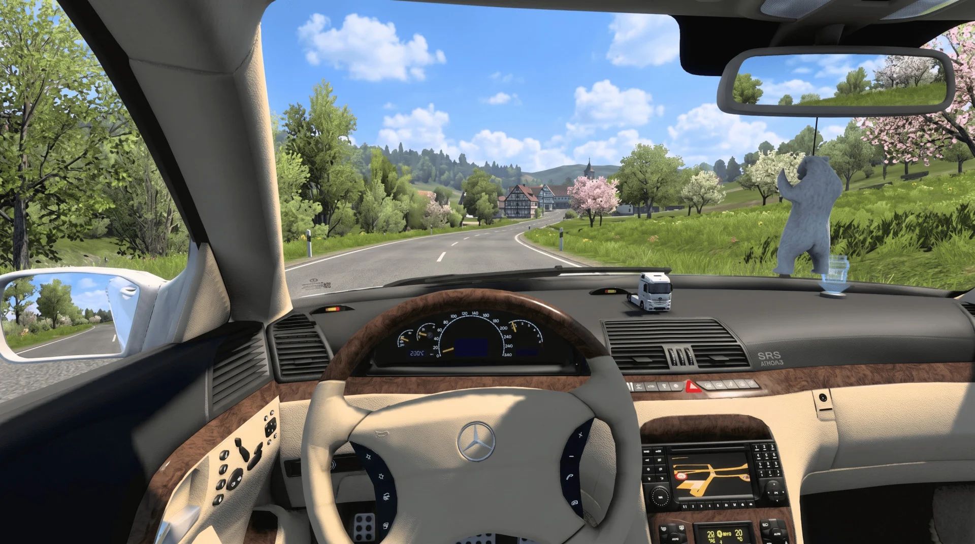 МОД Mercedes-Benz S500 W220 2004 v1.7 ДЛЯ EURO TRUCK SIMULATOR 2 thumbnail 2