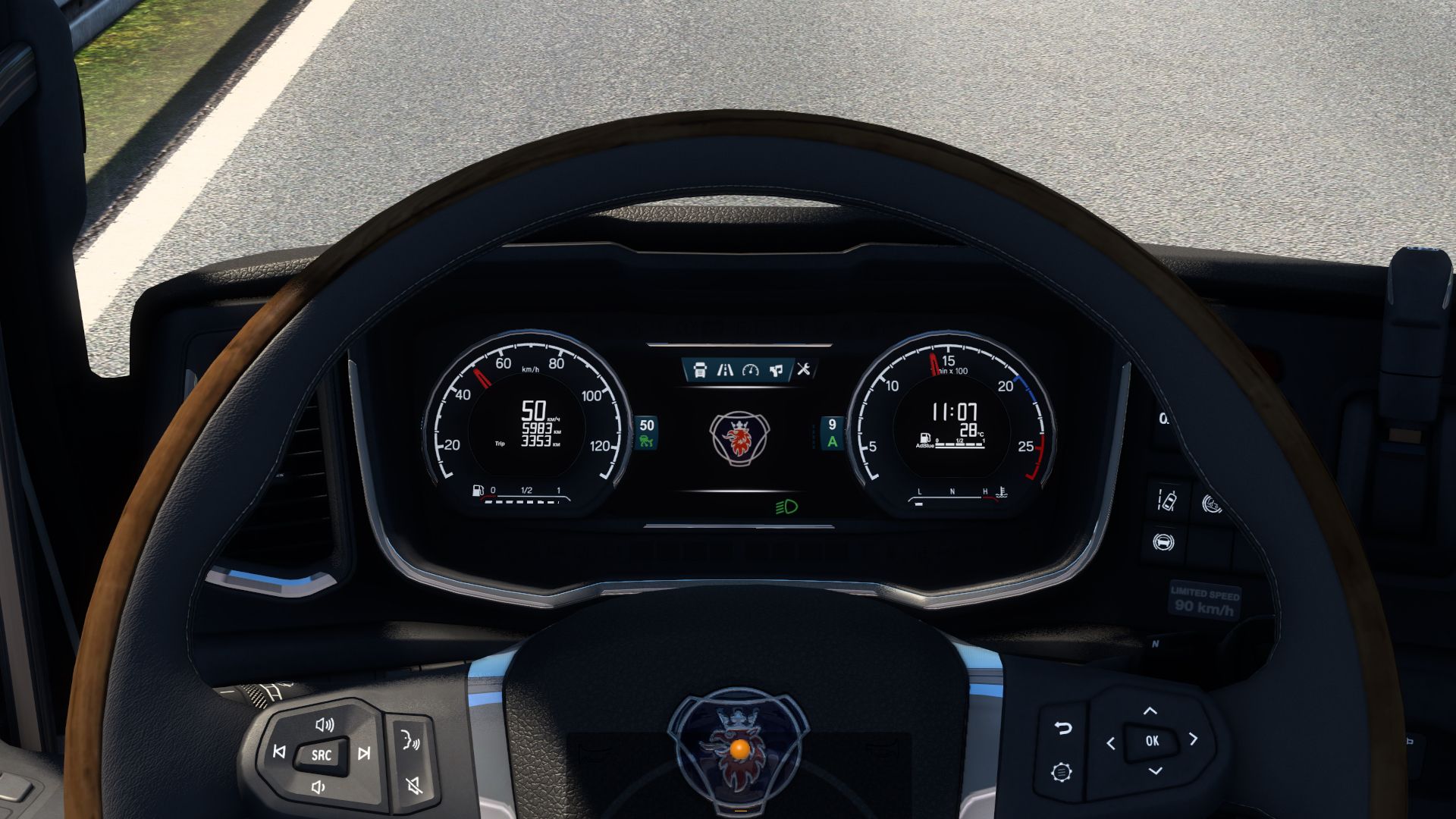 МОД Scania NG Improved Dashboard v5.2 ДЛЯ EURO TRUCK SIMULATOR 2 thumbnail 3