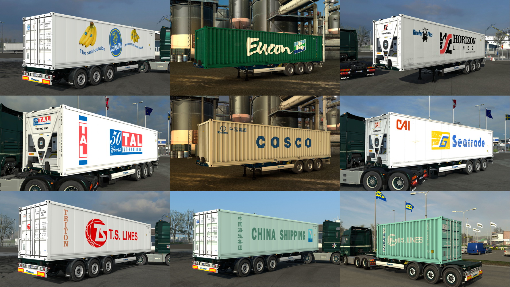 МОД Arnook Container Pack v21.2 ДЛЯ EURO TRUCK SIMULATOR 2 thumbnail 3