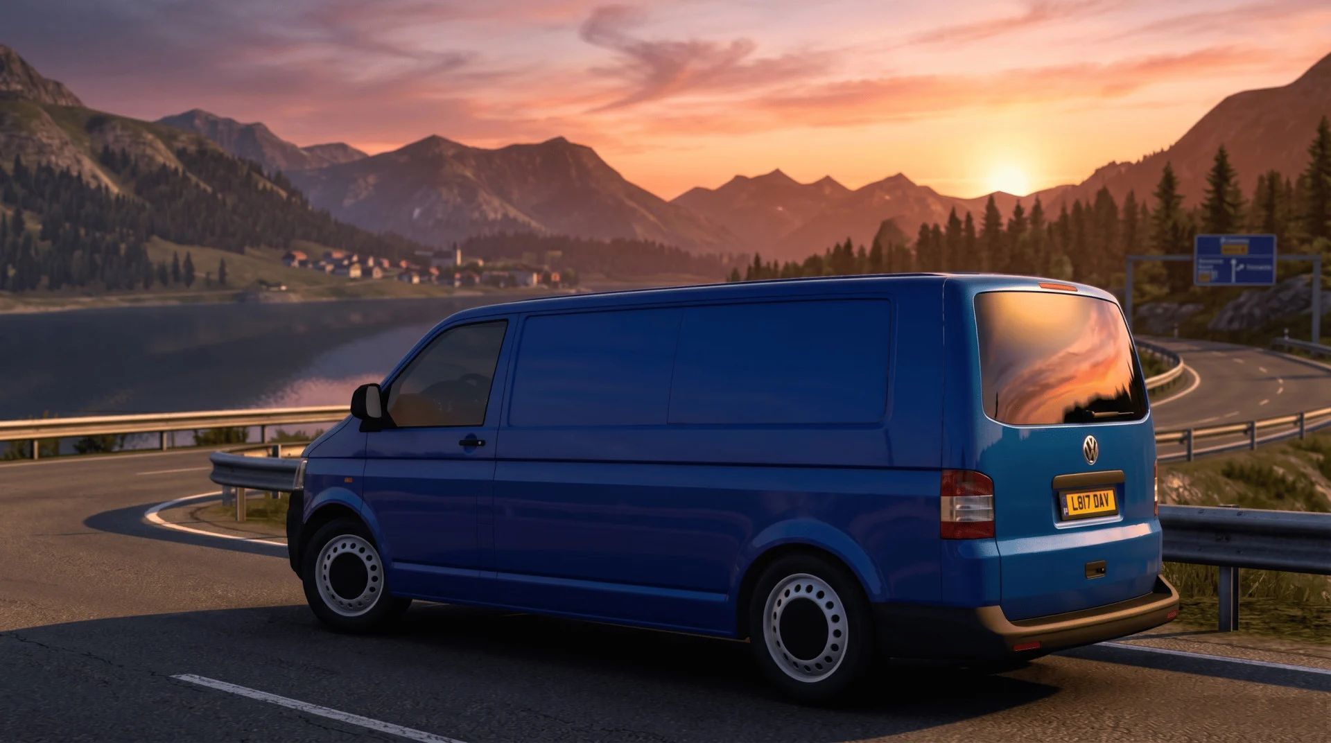 МОД Volkswagen Transporter T5 v1.1 ДЛЯ EURO TRUCK SIMULATOR 2 thumbnail 2