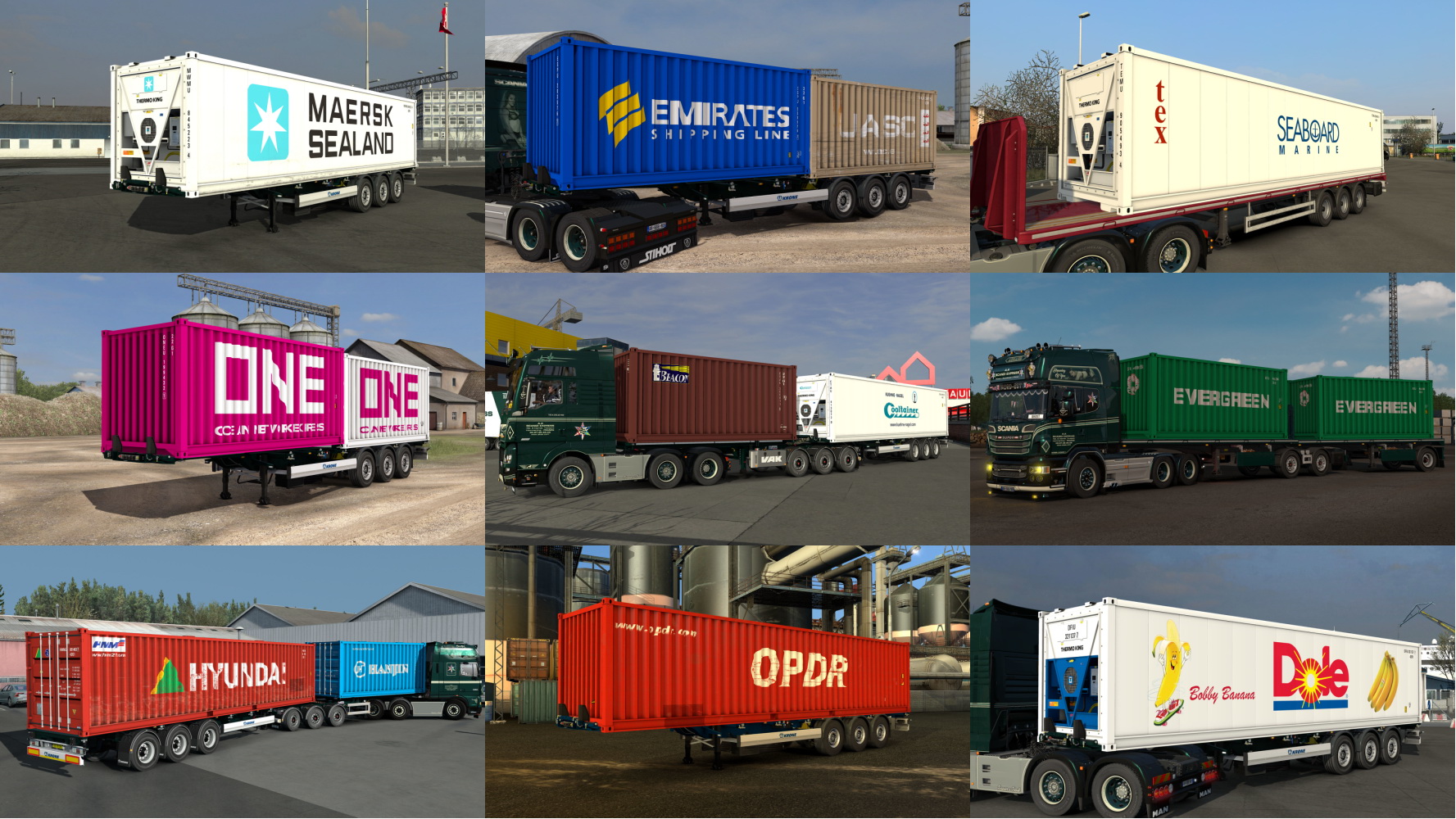 МОД Arnook Container Pack v21.2 ДЛЯ EURO TRUCK SIMULATOR 2 thumbnail 2