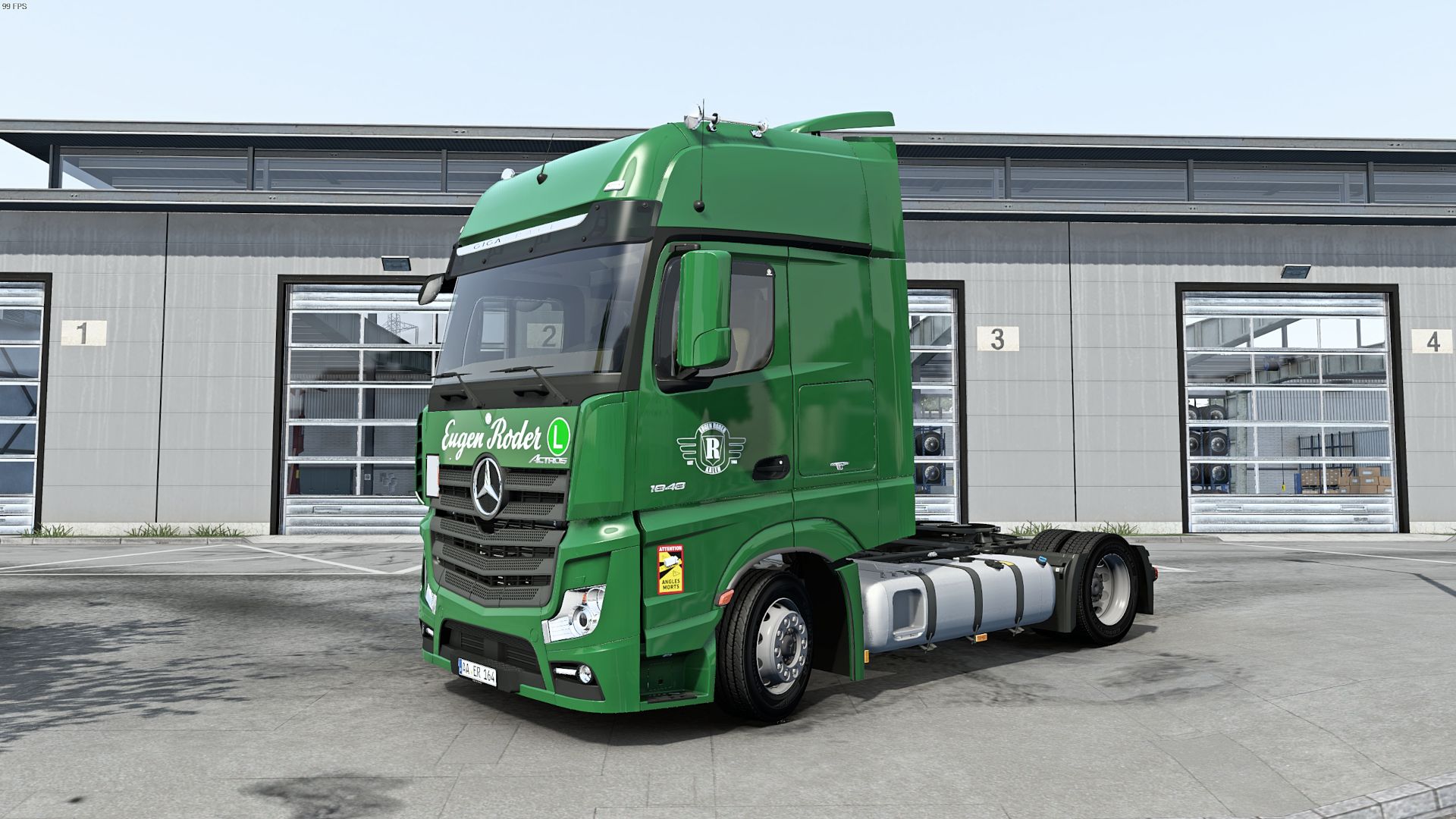 МОД Mercedes-Benz New Actros v1.59 ДЛЯ EURO TRUCK SIMULATOR 2 thumbnail 2