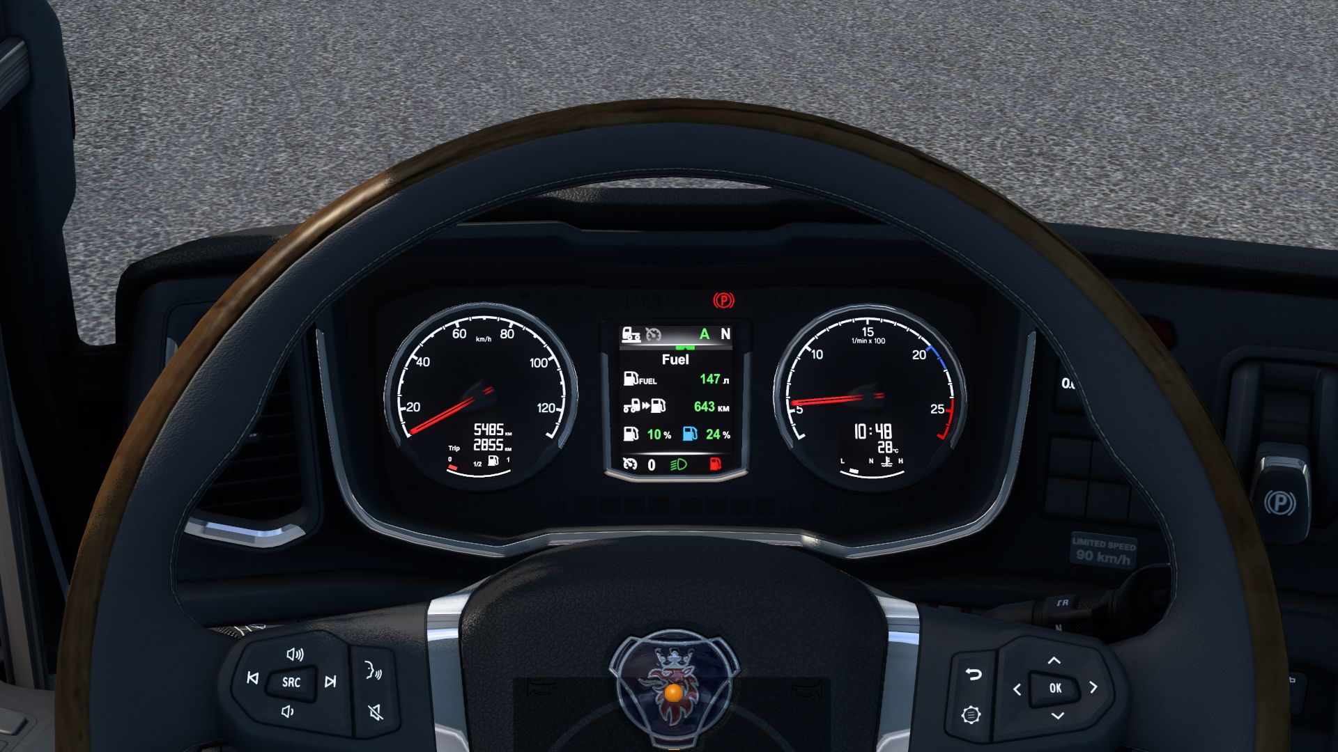 МОД Scania NG Improved Dashboard v5.2 ДЛЯ EURO TRUCK SIMULATOR 2 thumbnail 4