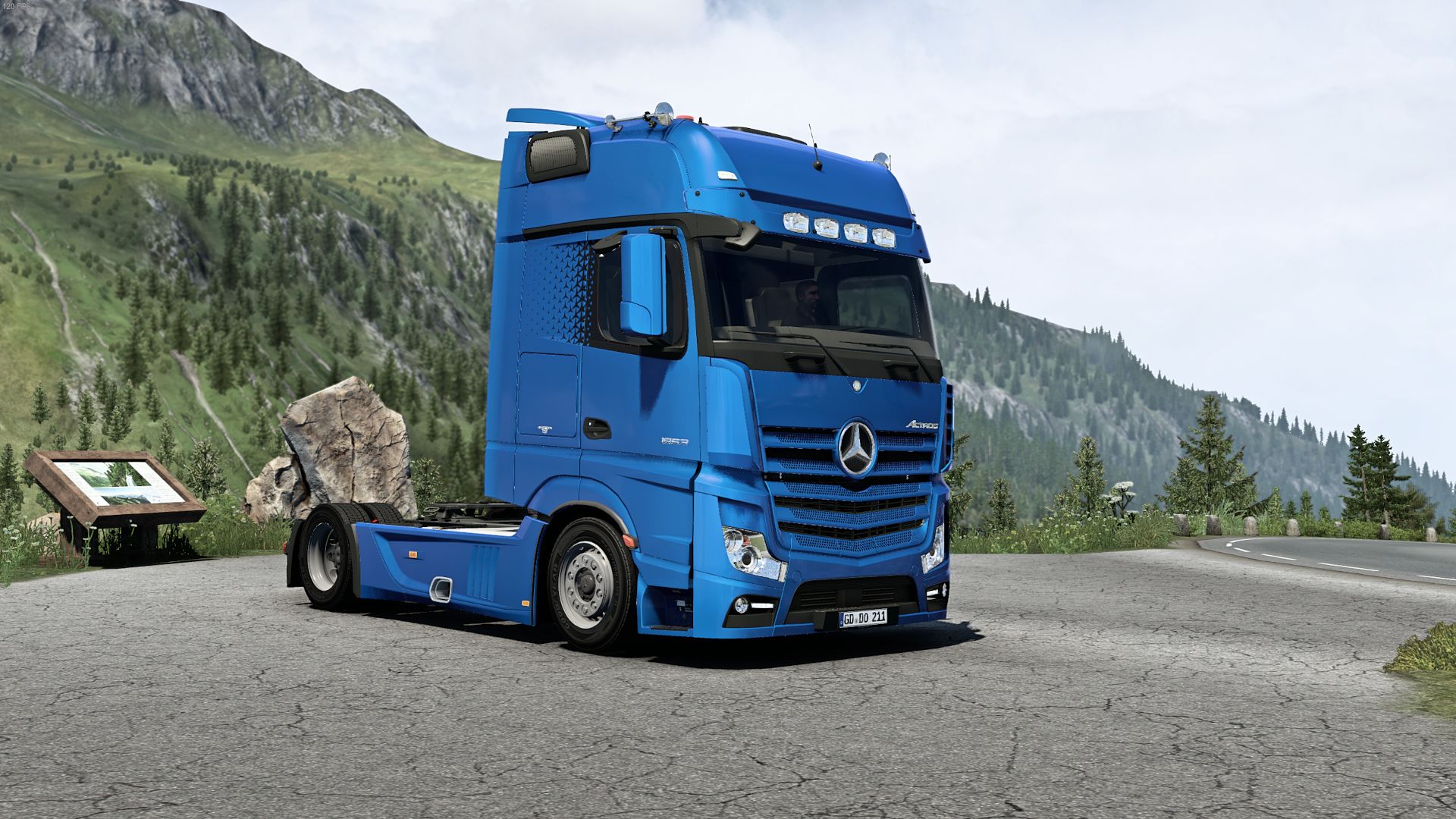 МОД Mercedes-Benz New Actros v1.59 ДЛЯ EURO TRUCK SIMULATOR 2