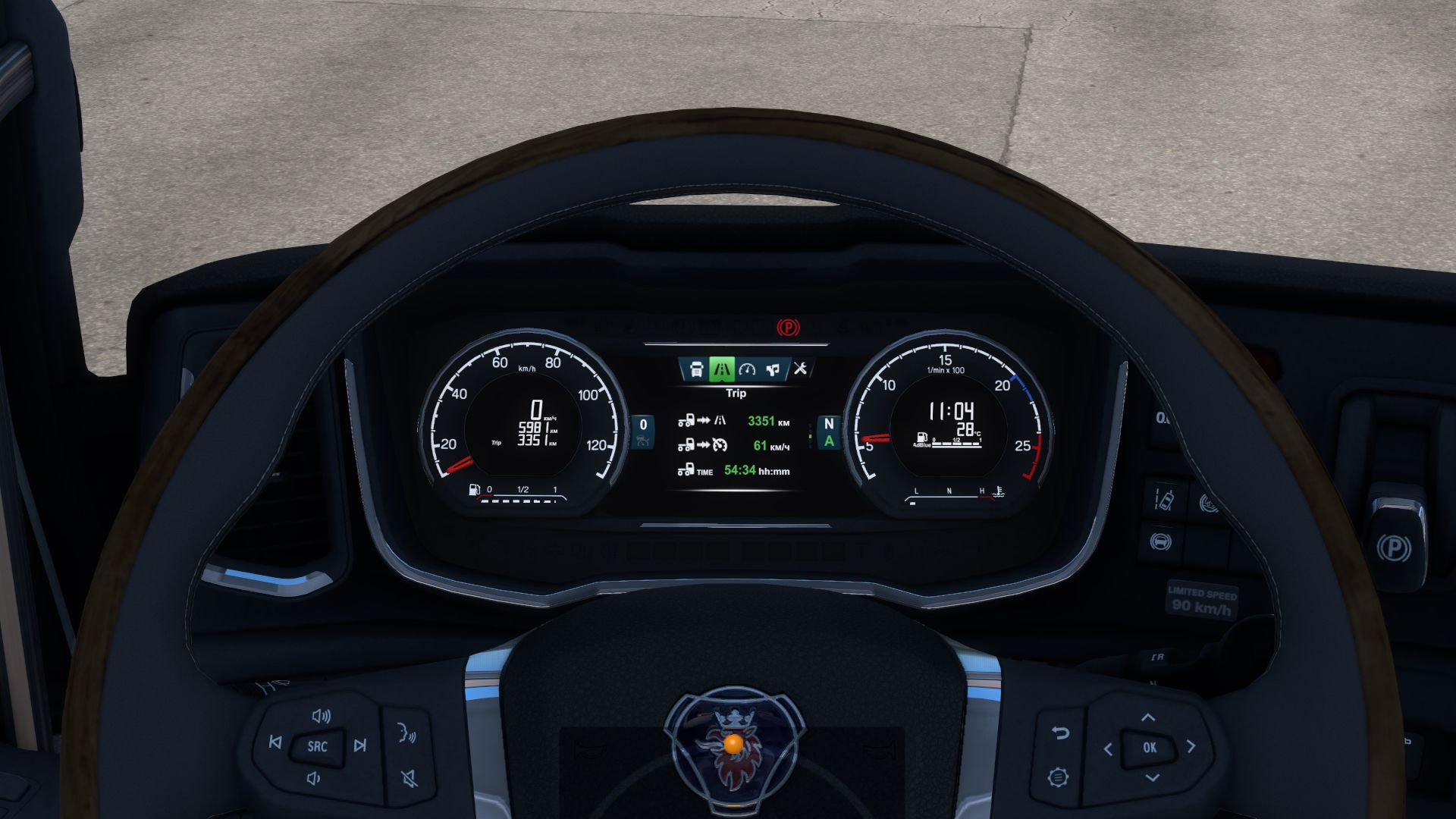 МОД Scania NG Improved Dashboard v5.2 ДЛЯ EURO TRUCK SIMULATOR 2 thumbnail 2