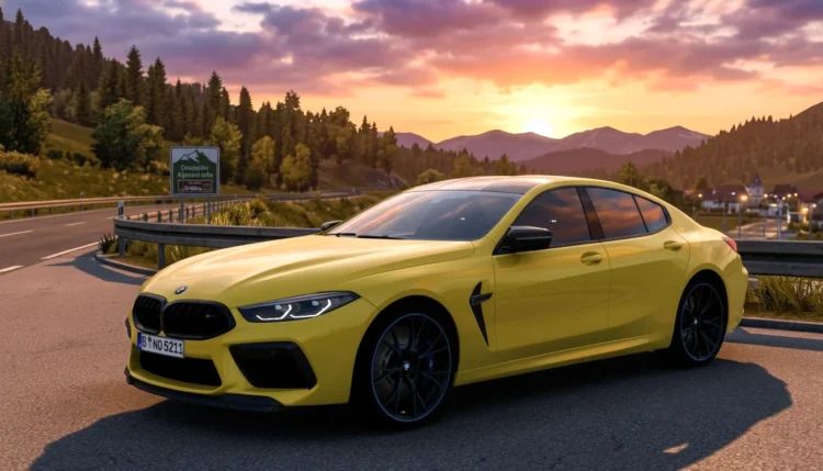 МОД BMW M8 Competition G16 2022 v3.7 ДЛЯ EURO TRUCK SIMULATOR 2