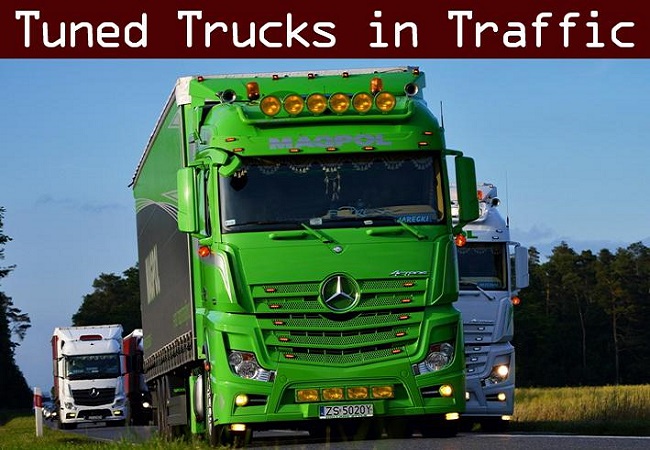 МОД Tuned Truck Traffic Pack v7.1.12 ДЛЯ EURO TRUCK SIMULATOR 2