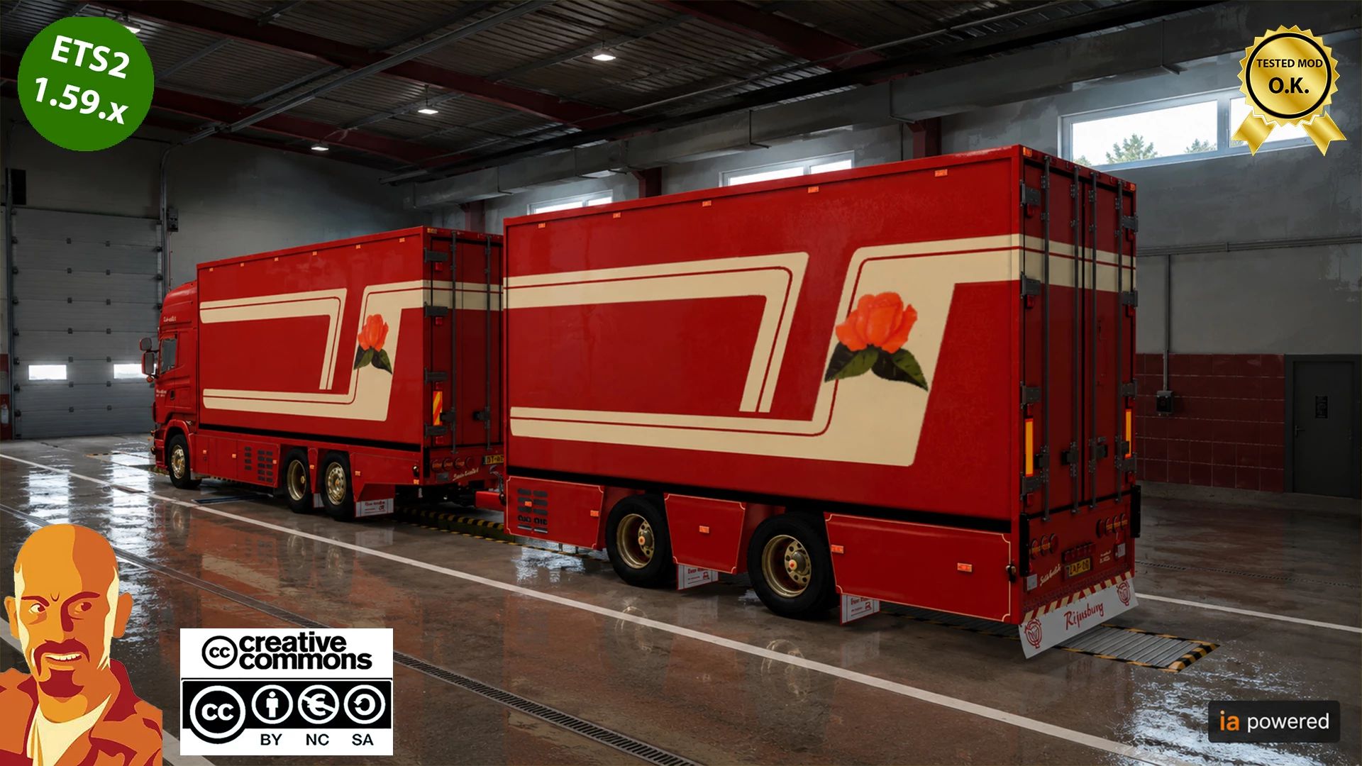 МОД Scania R620 Fleurs Tandem v2.0 ДЛЯ EURO TRUCK SIMULATOR 2 thumbnail 3