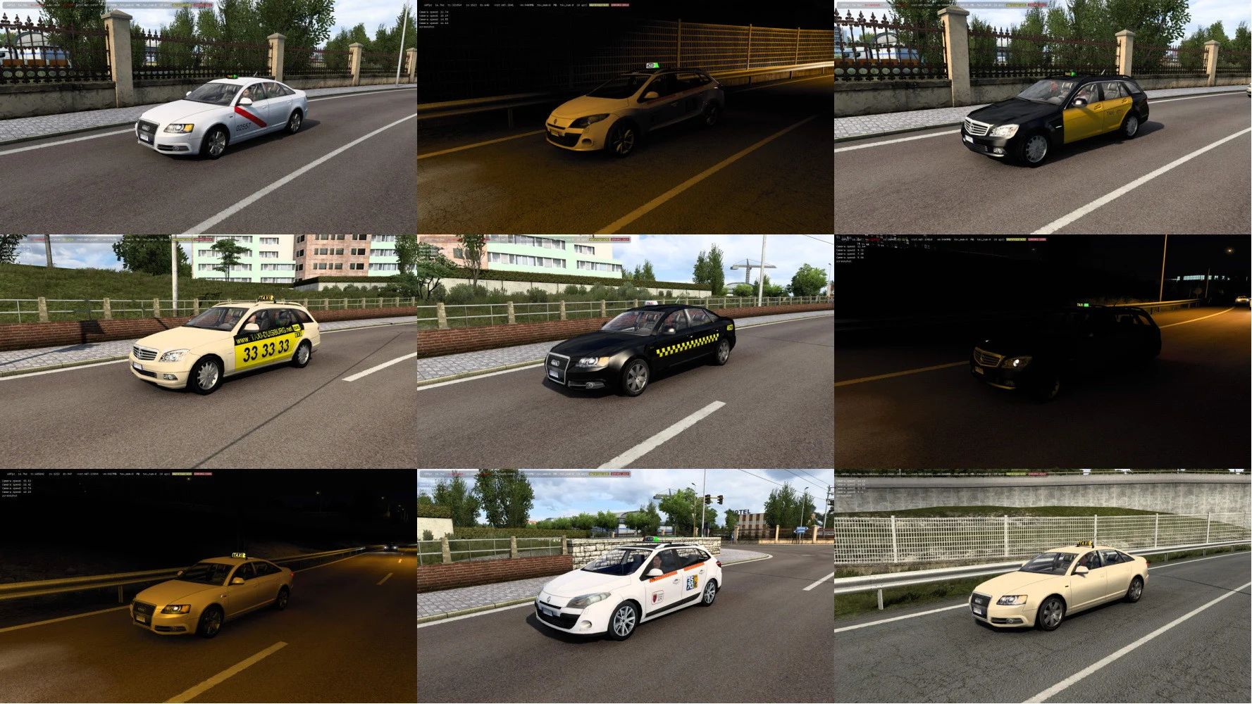 МОД Taxi Traffic Pack v3.5.12 ДЛЯ EURO TRUCK SIMULATOR 2