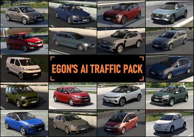 МОД Egon's AI Traffic Pack v1.0 ДЛЯ EURO TRUCK SIMULATOR 2