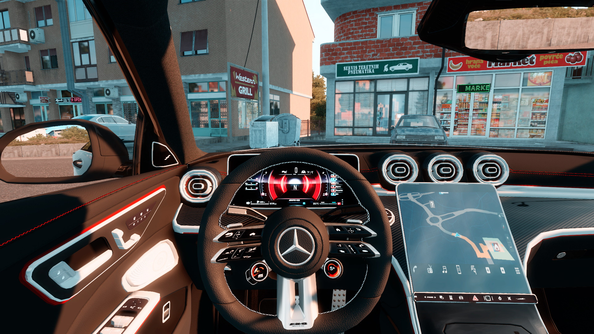МОД Mercedes-Benz C-Class AMG C43 2024 v1.4 ДЛЯ EURO TRUCK SIMULATOR 2 thumbnail 3