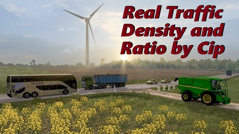 МОД Real Traffic Density v1.59.1 ДЛЯ EURO TRUCK SIMULATOR 2