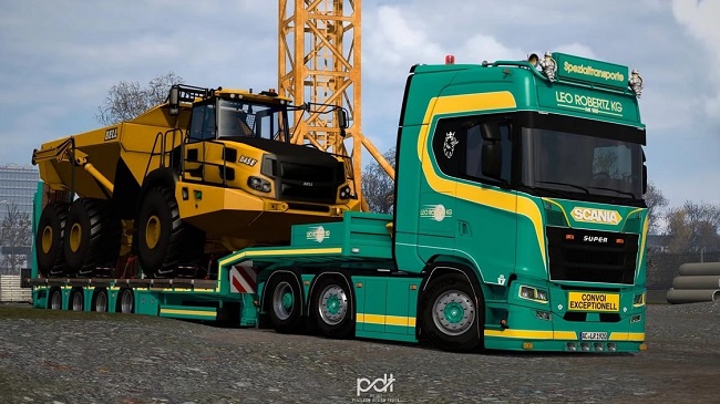 МОД Scania S650 Leo Robertz KG + trailer v8.0 ДЛЯ EURO TRUCK SIMULATOR 2