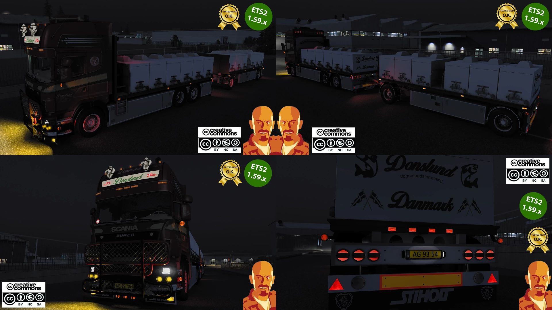 МОД Scania R650 Donslund + trailer v6.0 ДЛЯ EURO TRUCK SIMULATOR 2 thumbnail 3