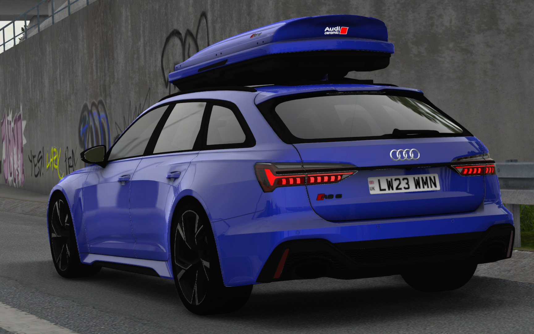 МОД Audi RS6 Avant C8 2020 v2.1 ДЛЯ EURO TRUCK SIMULATOR 2 thumbnail 2