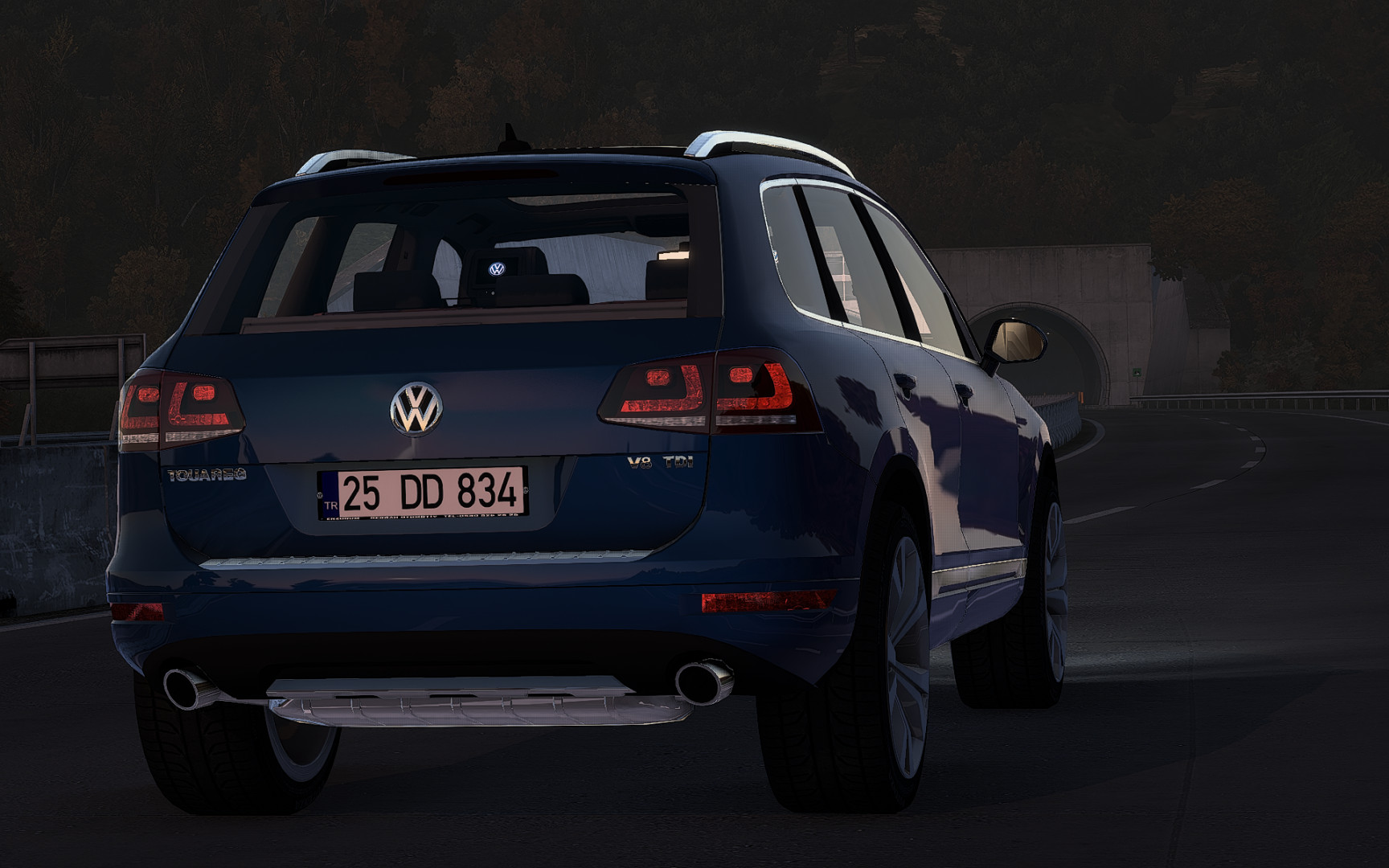 МОД Volkswagen Touareg 7P v3.1 ДЛЯ EURO TRUCK SIMULATOR 2 thumbnail 2