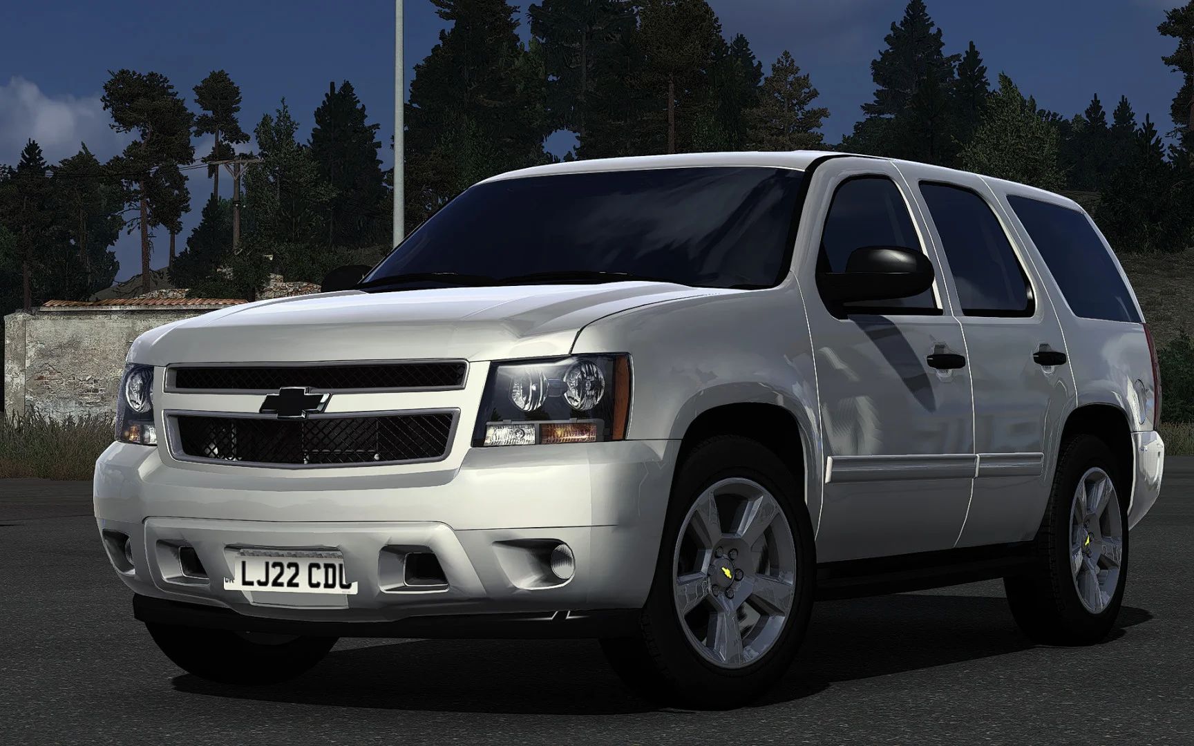 МОД Chevrolet Tahoe 2007 v4.1 ДЛЯ EURO TRUCK SIMULATOR 2