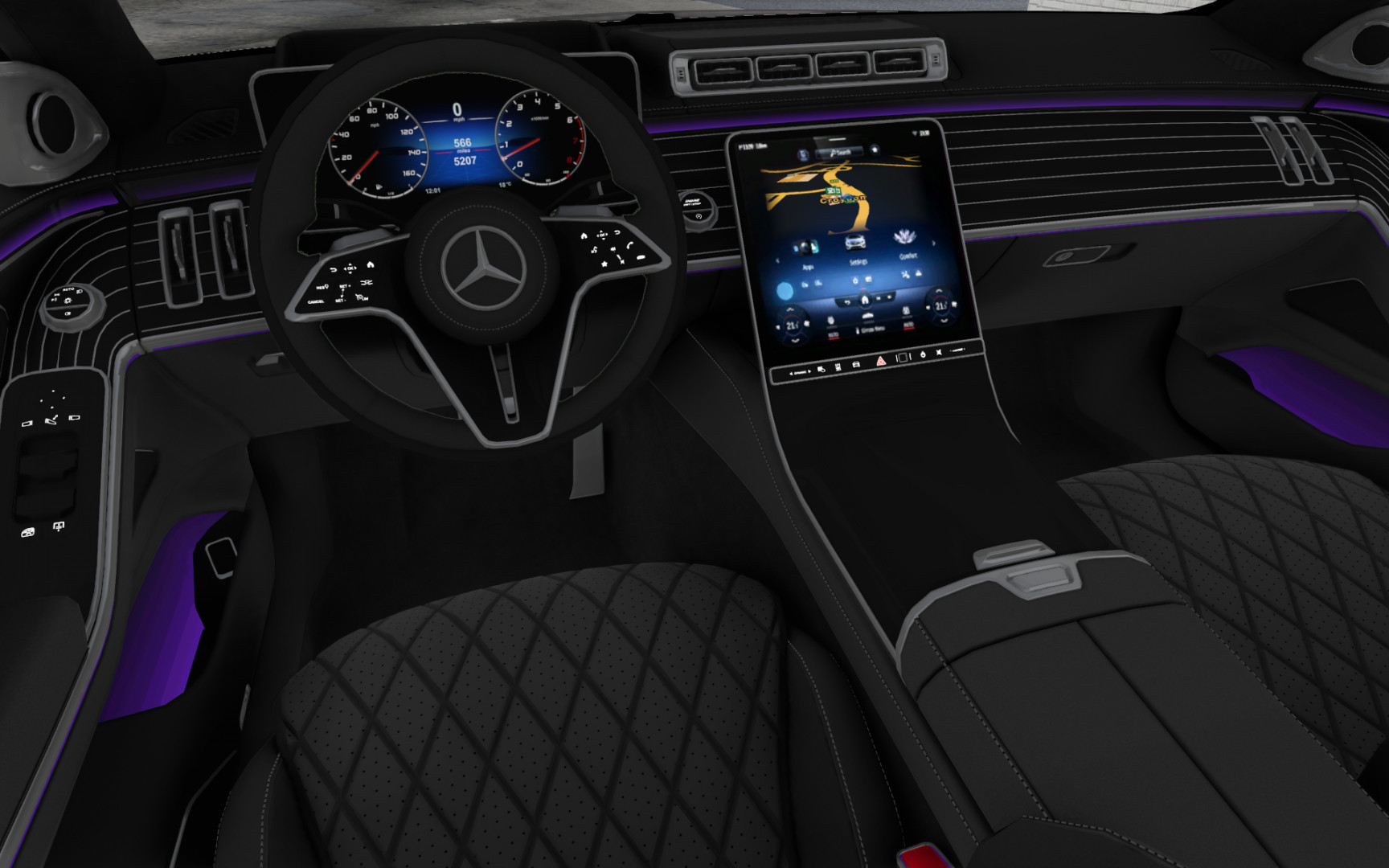 МОД Mercedes-Benz W223 S-Class v2.2 ДЛЯ EURO TRUCK SIMULATOR 2 thumbnail 3