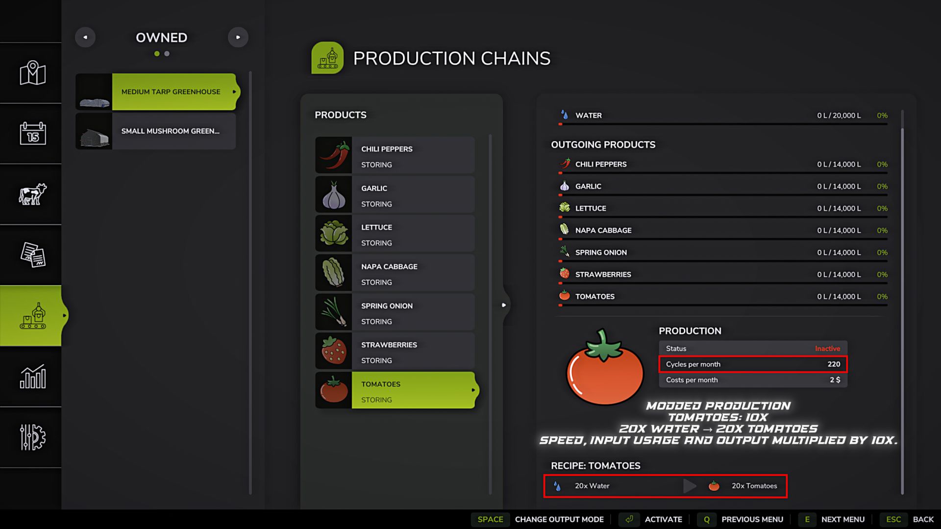 Мод Greenhouse Production Control v1.0.0.0 (1.19.x) ДЛЯ FARMING SIMULATOR 2025 thumbnail 3