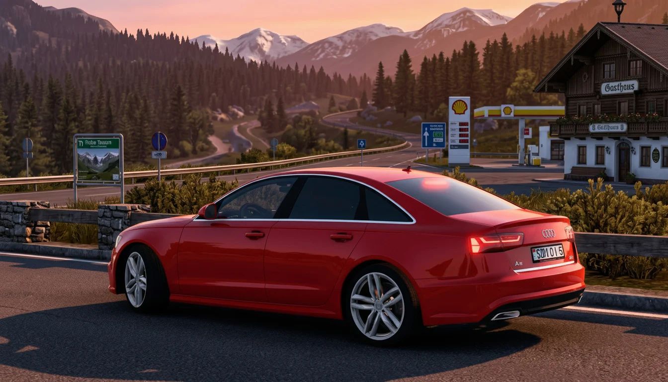 МОД Audi A6 C7 2015 v3.5 ДЛЯ EURO TRUCK SIMULATOR 2 thumbnail 2