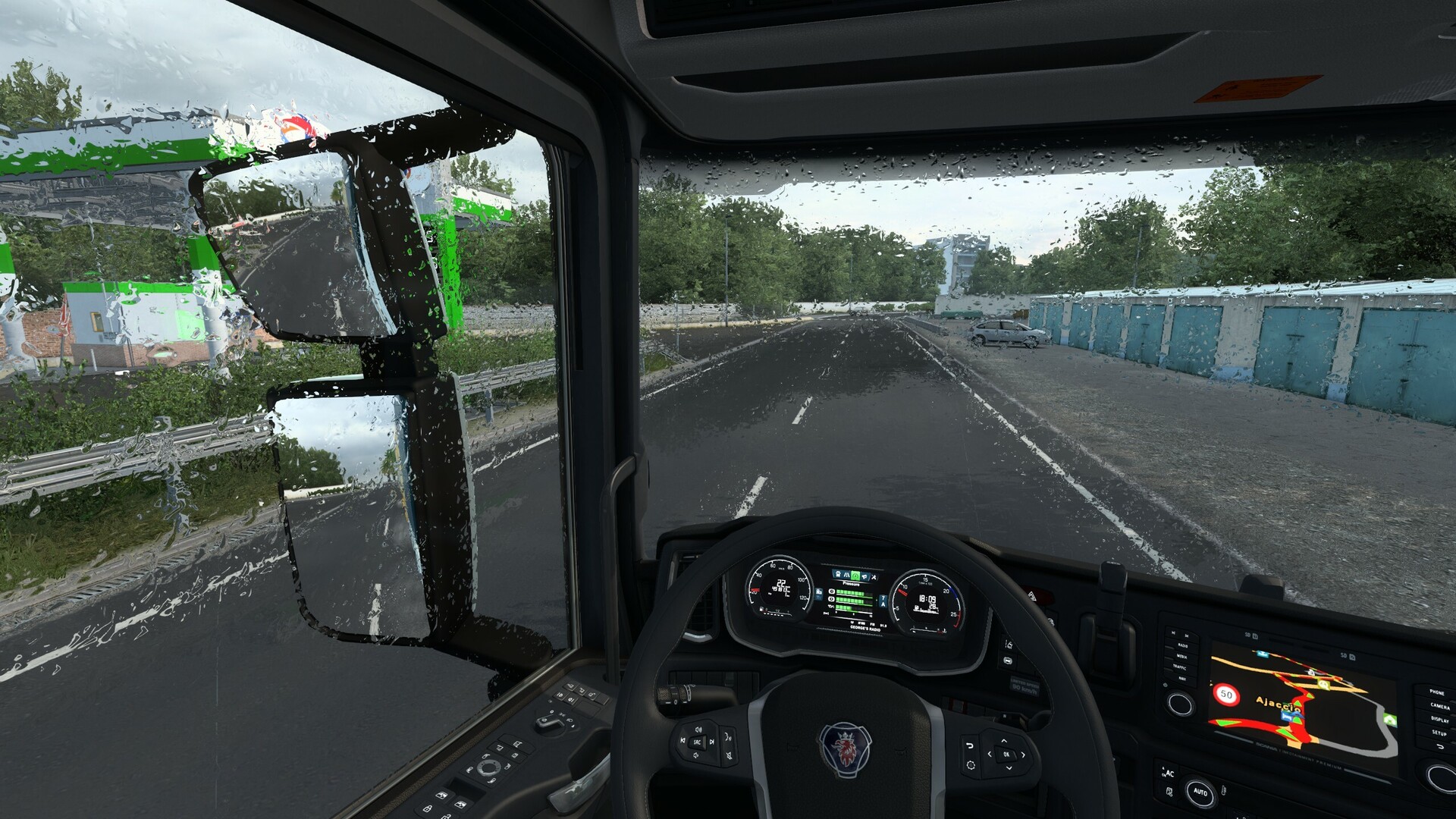 МОД Better Raindrops v2.1.18 ДЛЯ EURO TRUCK SIMULATOR 2
