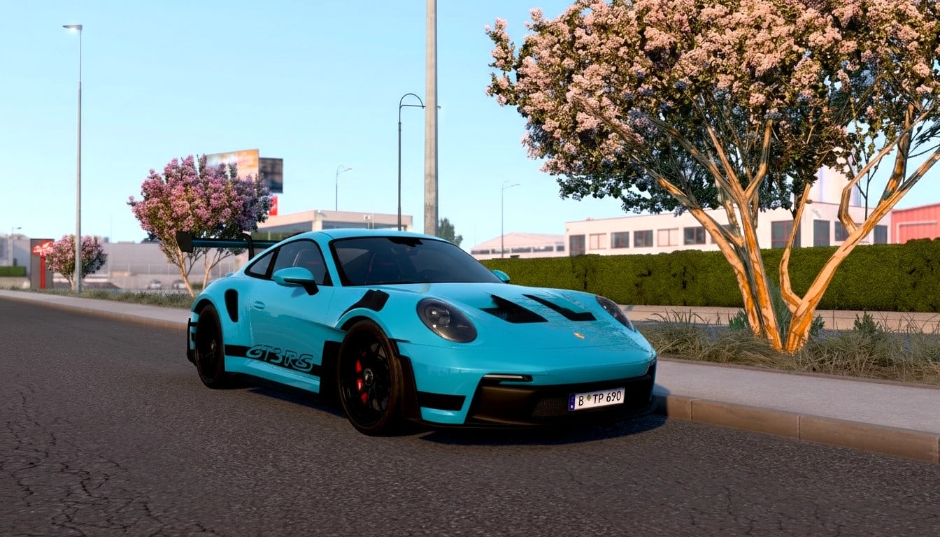 МОД Porsche 911 GT3 RS 2023 v1.2 ДЛЯ EURO TRUCK SIMULATOR 2 thumbnail 2