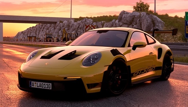 МОД Porsche 911 GT3 RS 2023 v1.2 ДЛЯ EURO TRUCK SIMULATOR 2