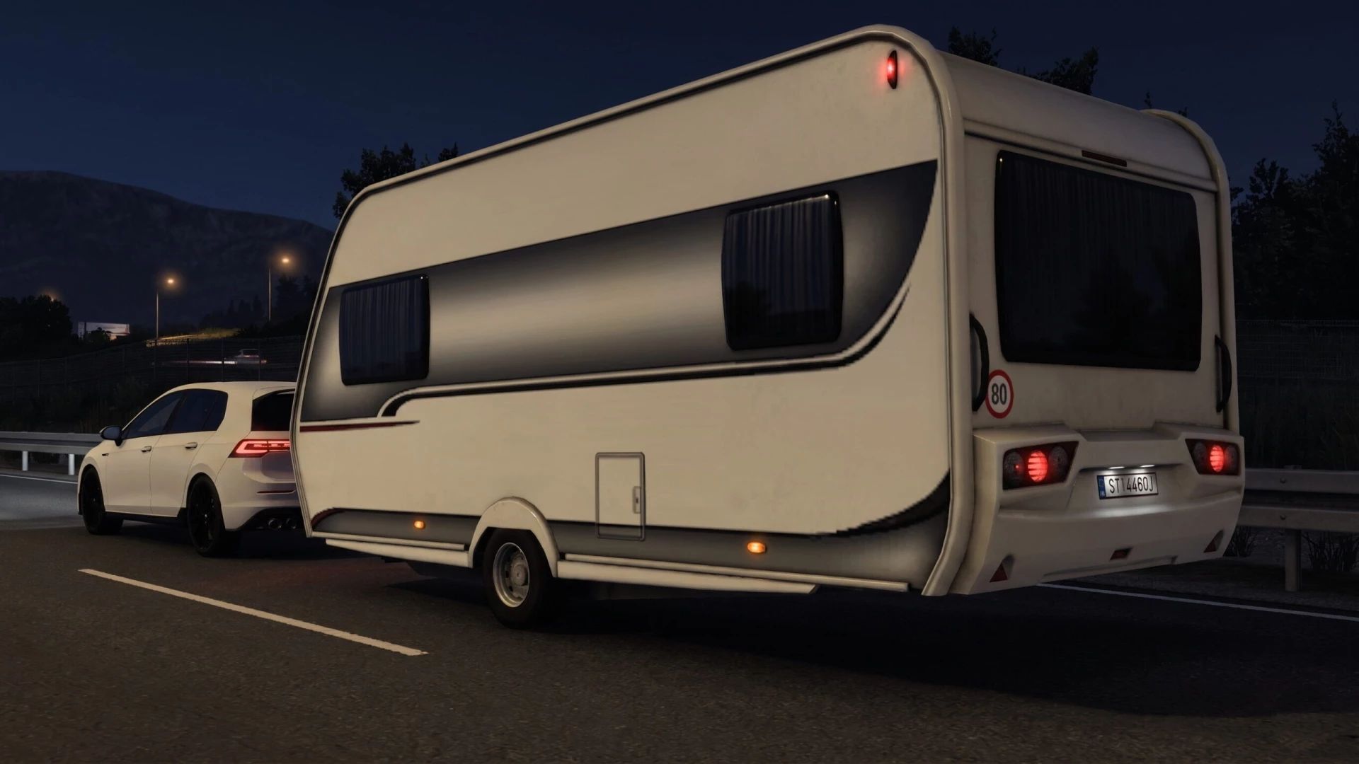 МОД Caravan Ontour 470 Trailer v1.0 ДЛЯ EURO TRUCK SIMULATOR 2 thumbnail 2