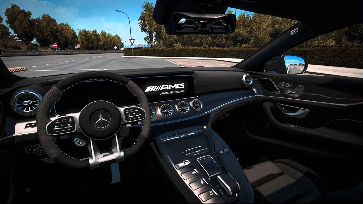 МОД Mercedes-Benz GT63S Amg 4-Door Coupe v1.2 ДЛЯ EURO TRUCK SIMULATOR 2 thumbnail 3
