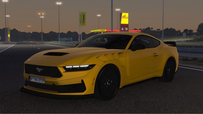 МОД Ford Mustang 2025 v1.3 ДЛЯ EURO TRUCK SIMULATOR 2