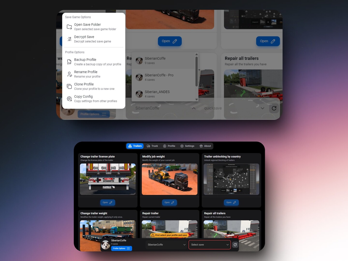 МОД Truck Tools v0.12.5 ДЛЯ EURO TRUCK SIMULATOR 2 thumbnail 2