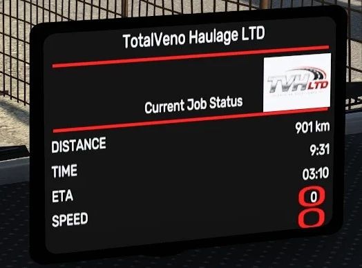 МОД Job Screen v2.5.1 ДЛЯ EURO TRUCK SIMULATOR 2 thumbnail 3