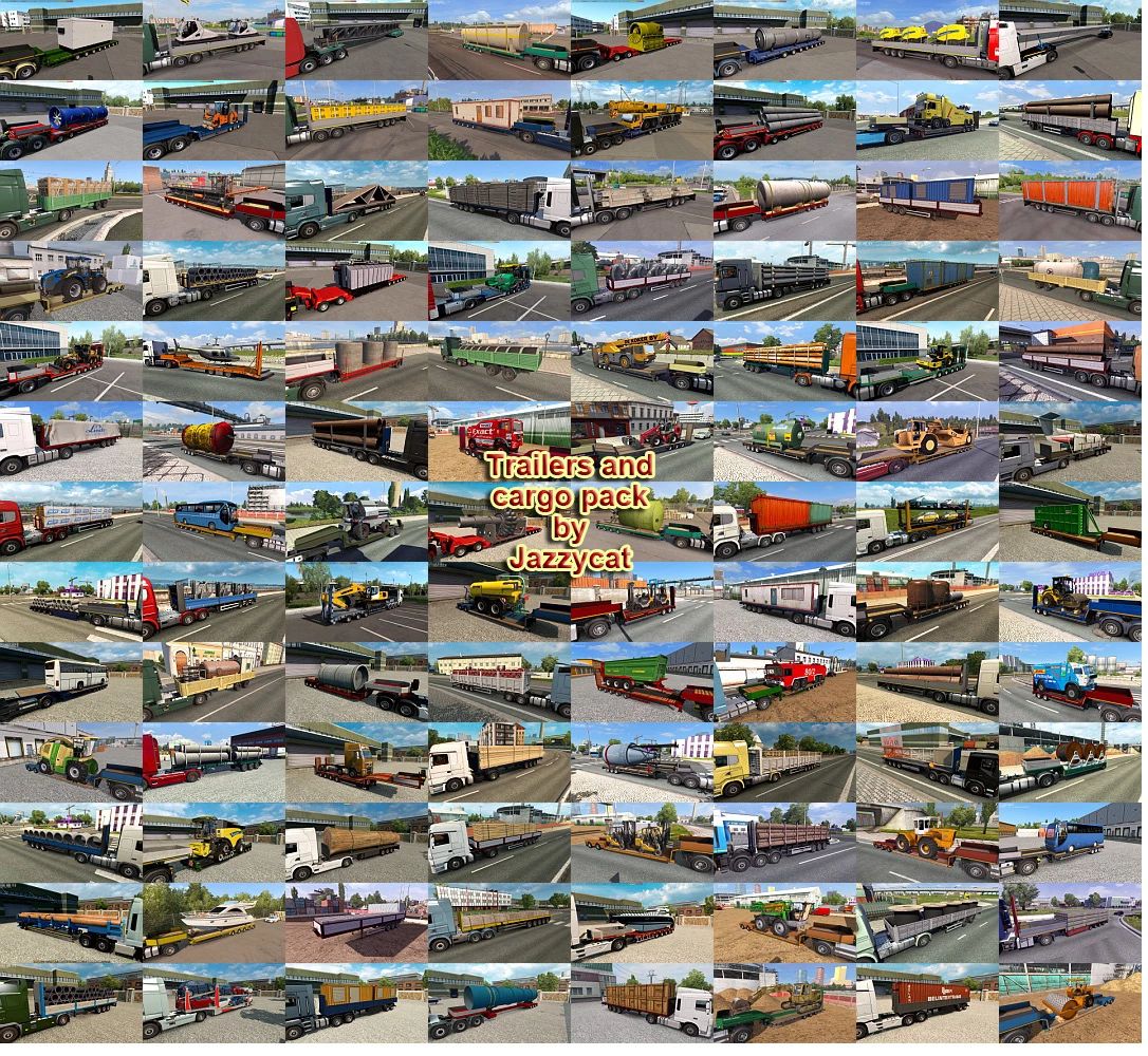 МОД Trailers and Cargo Pack v11.10.4 ДЛЯ EURO TRUCK SIMULATOR 2