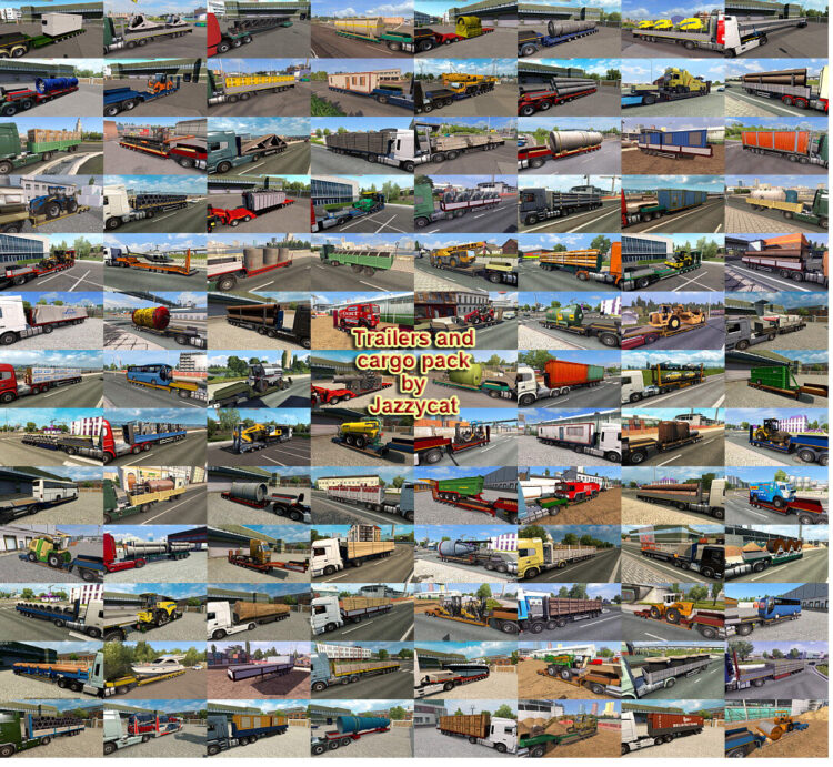 МОД Trailers and Cargo Pack v11.10.5 ДЛЯ EURO TRUCK SIMULATOR 2