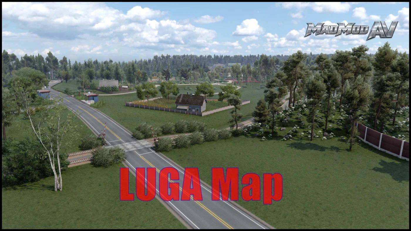 МОД Город Луга v1.1 ДЛЯ EURO TRUCK SIMULATOR 2