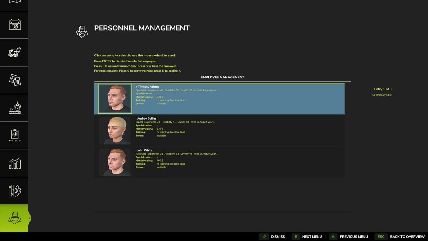 МОД Personnel Management v1.0.3.0 (1.20.x) ДЛЯ FARMING SIMULATOR 2025 thumbnail 4