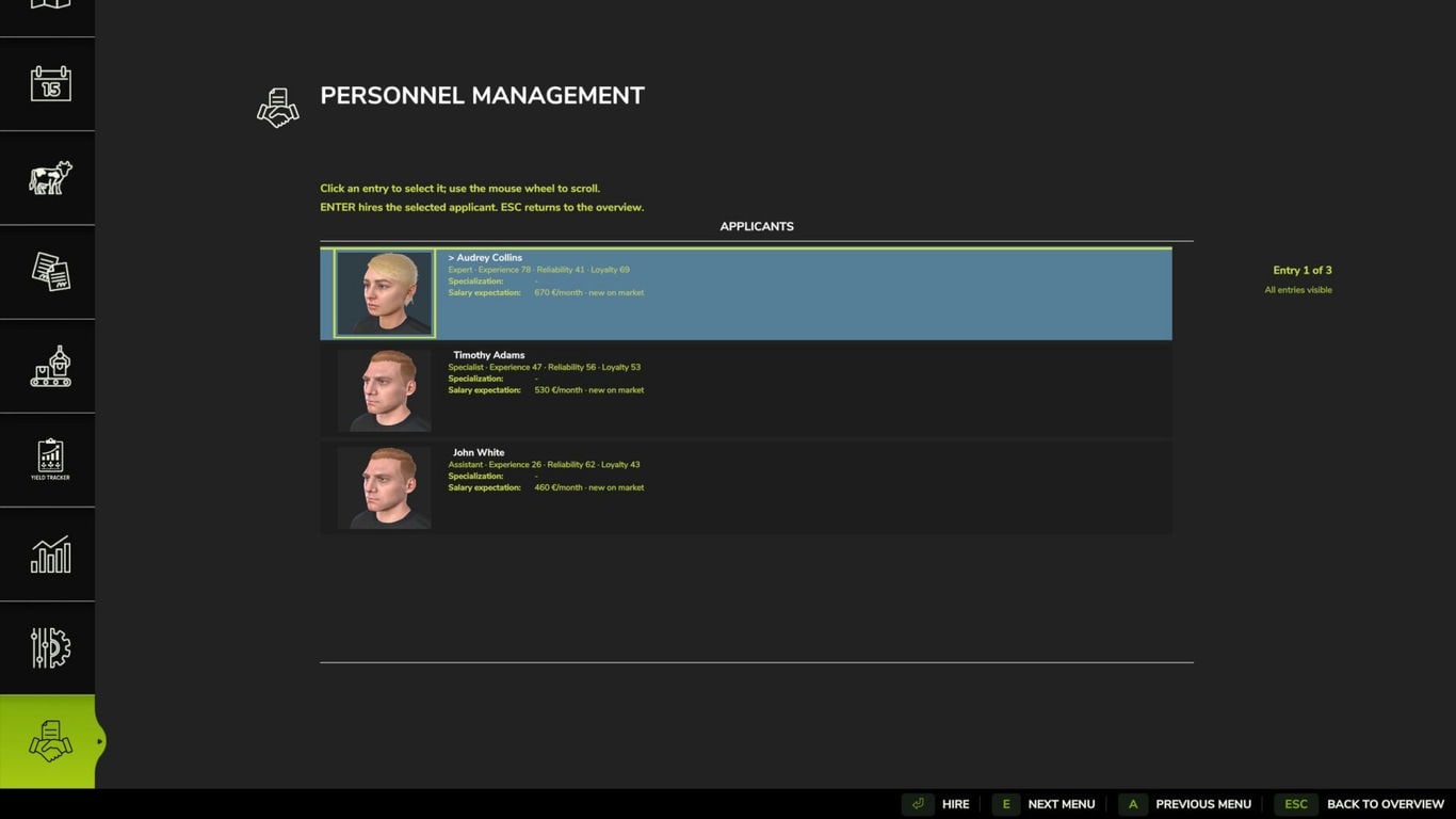 МОД Personnel Management v1.0.3.0 (1.20.x) ДЛЯ FARMING SIMULATOR 2025 thumbnail 3