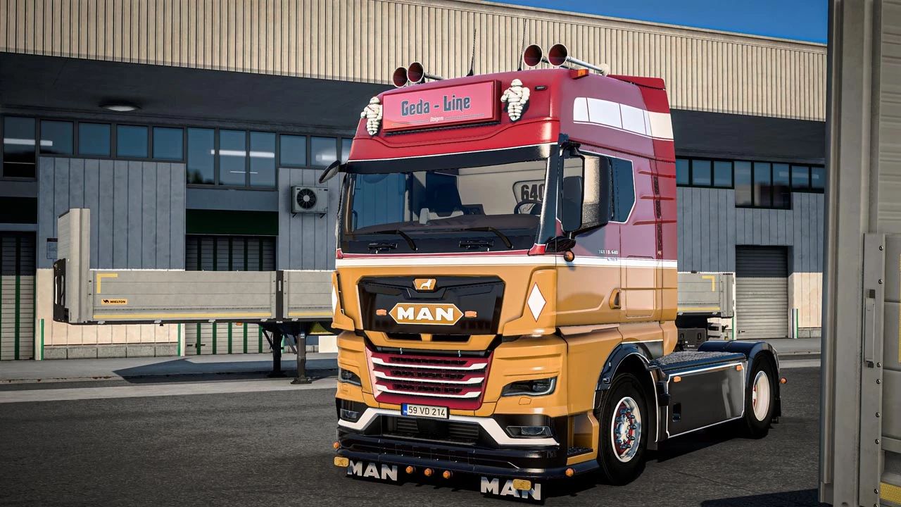 МОД MAN TG3 2020 SCT Desing Truck v1.60 ДЛЯ EURO TRUCK SIMULATOR 2