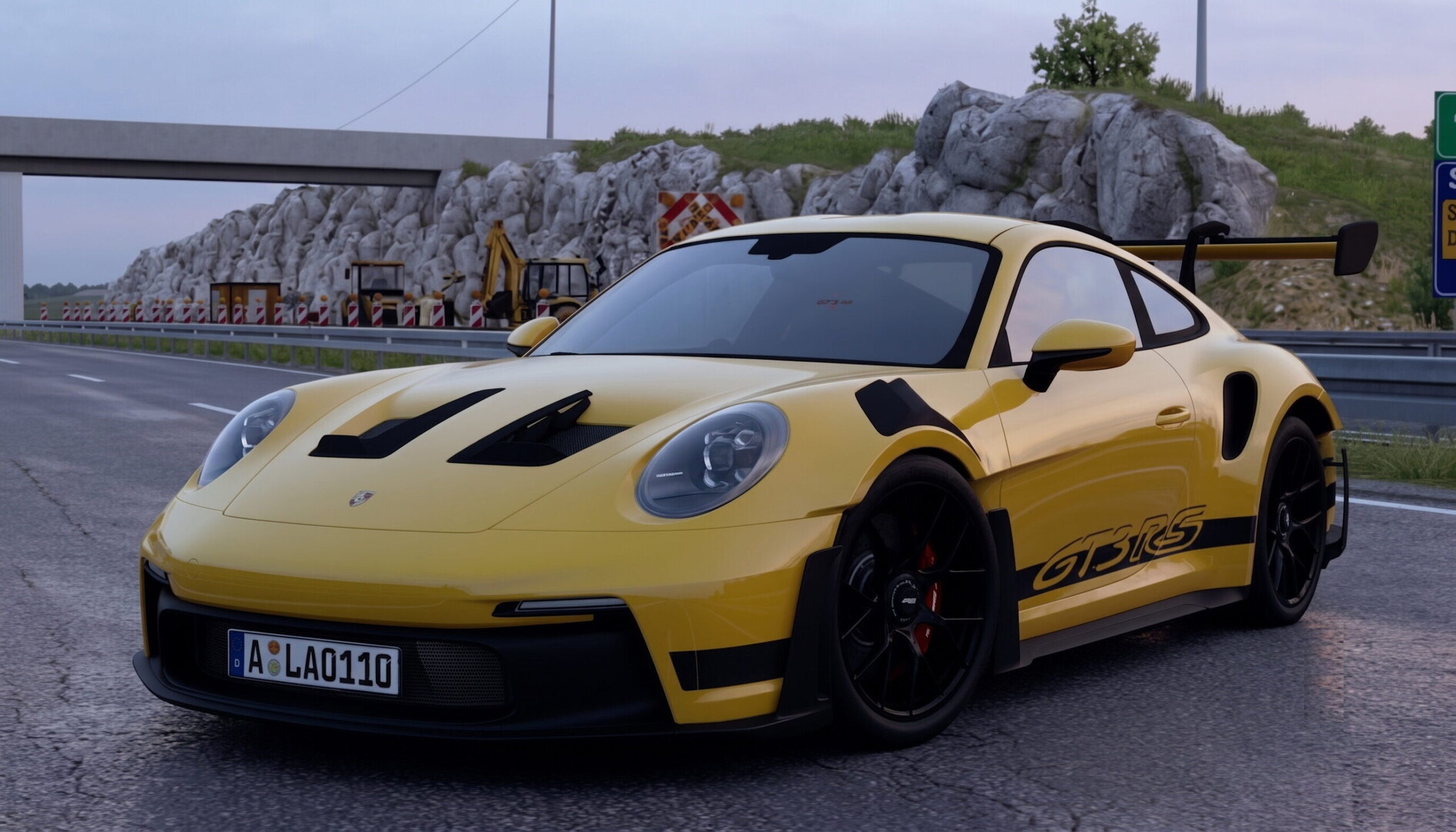 МОД Porsche 911 GT3 RS v1.3 ДЛЯ EURO TRUCK SIMULATOR 2