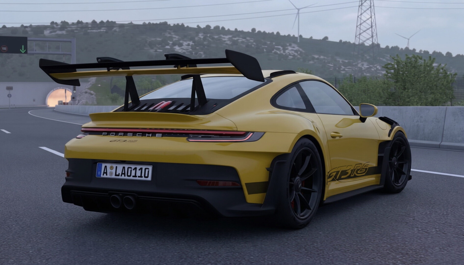МОД Porsche 911 GT3 RS v1.3 ДЛЯ EURO TRUCK SIMULATOR 2 thumbnail 2