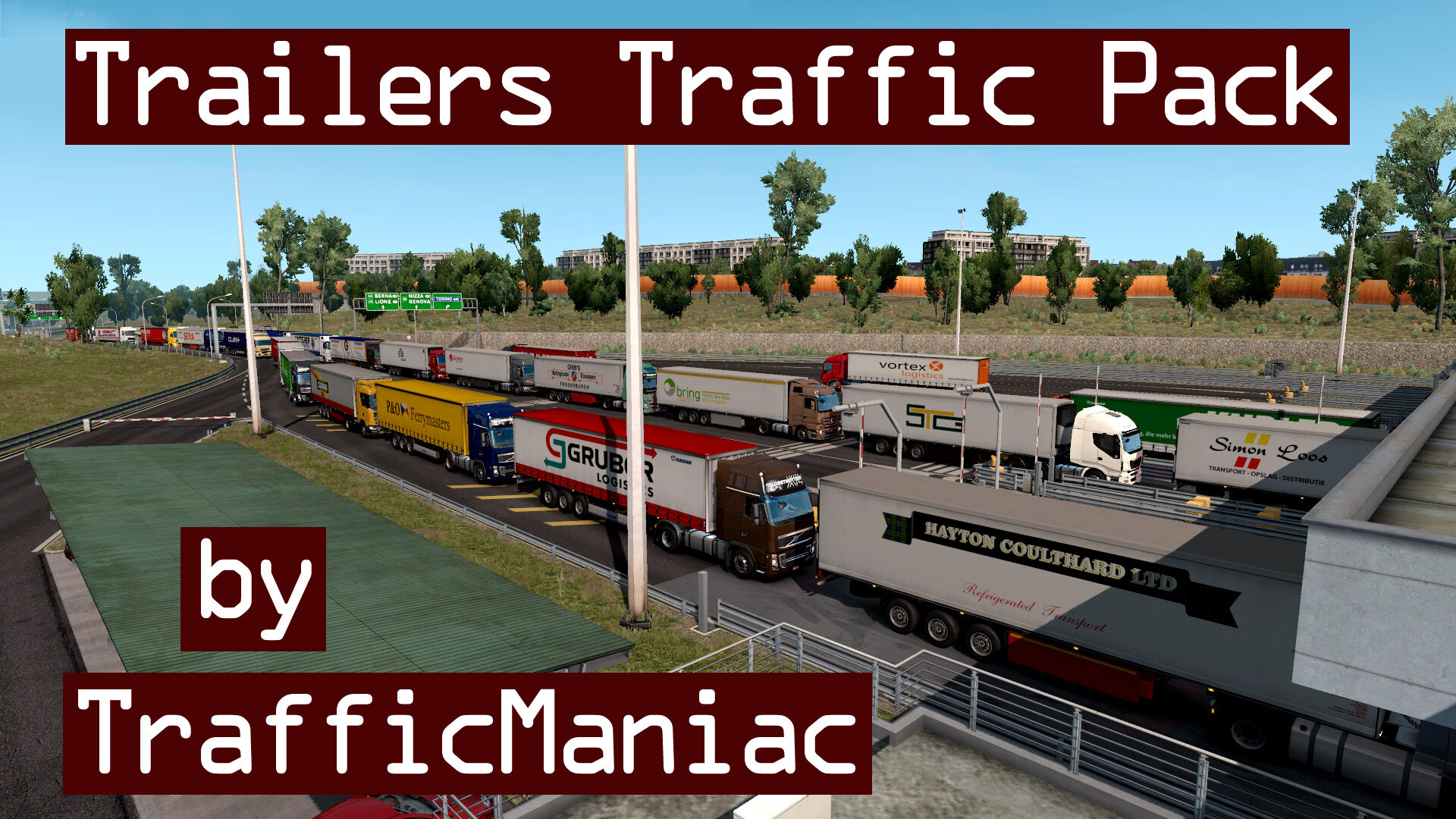 МОД Trailers Traffic Pack v12.10 ДЛЯ EURO TRUCK SIMULATOR 2